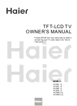 Предварительный просмотр 1 страницы Haier HL26B-A Owner'S Manual