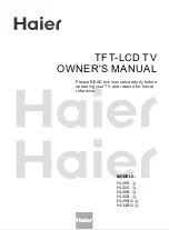 Preview for 1 page of Haier HL26BG Owner'S Manual