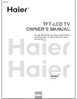 Предварительный просмотр 1 страницы Haier HL26K Owner'S Manual