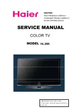 Preview for 1 page of Haier HL26K Service Manual