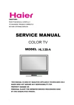 Preview for 1 page of Haier HL32B-A Service Manual