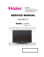 Предварительный просмотр 1 страницы Haier HL32R-B (MTK5380-AU) Service Manual