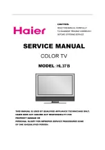 Haier HL37B - 37" LCD TV Service Manual preview