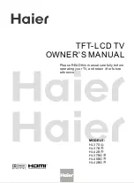 Haier HL37BG - 37" LCD TV Owner'S Manual preview