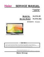 Preview for 1 page of Haier HL37XLE2 Service Manual