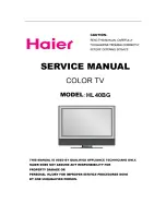 Haier HL40BG - 40" LCD TV Service Manual preview