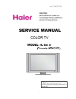 Предварительный просмотр 1 страницы Haier HL42B-B Service Manual