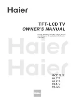 Preview for 1 page of Haier HL47E - 47" LCD TV Owner'S Manual