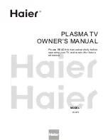 Haier HL47K - 47" LCD TV Owner'S Manual preview