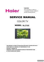 Haier HLC15E Service Manual preview