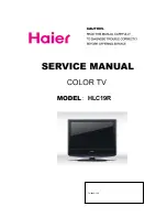 Haier HLC19R - 19" LCD TV Service Manual preview