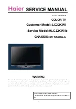 Haier HLC22KW1b Service Manual preview