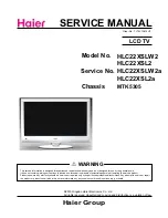 Haier HLC22XSL2 Service Manual preview