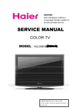 Preview for 1 page of Haier HLC26B-B Service Manual