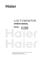 Haier HLH26BB Owner'S Manual preview