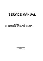 Preview for 1 page of Haier HLH26BB Service Manual