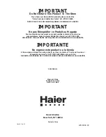 Preview for 21 page of Haier HLT23E1 User Manual