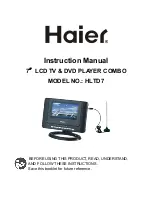 Haier HLTD7 Instruction Manual preview