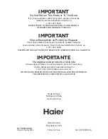 Preview for 78 page of Haier HLTW500axw User Manual