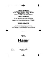 Preview for 16 page of Haier HM06R750 User Manual