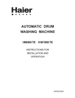 Haier HM1000TX Instructions For Installation And Operation Manual preview