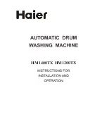 Preview for 1 page of Haier HM1400TX Instructions For Installation And Operation Manual