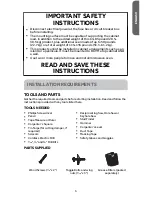 Preview for 5 page of Haier HMV1472BHS Installation Instructions Manual