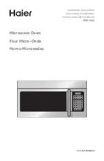 Haier HMV1652 Installation Instructions Manual предпросмотр