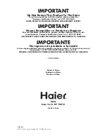 Предварительный просмотр 40 страницы Haier HNRQB05 User Manual