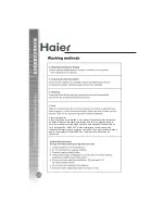 Preview for 29 page of Haier HNS1000B Operation Manual