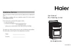 Preview for 1 page of Haier HOR54B5M User Manual