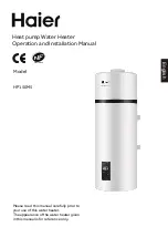 Preview for 59 page of Haier HP150M5 Operation And Installation Manual