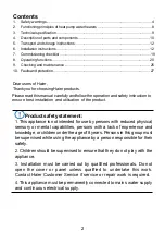 Preview for 2 page of Haier HP200M1-U1 Operation And Installation Manual