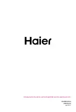 Preview for 120 page of Haier HP200M3 Operation And Installation Manual