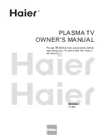 Preview for 1 page of Haier HP32R Owner'S Manual