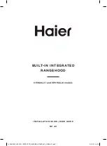 Preview for 1 page of Haier HPH60ILX1 Installation Manual/User Manual