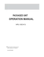 Preview for 1 page of Haier HPU-18CH13 HPU-123C01 Operation Manual