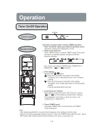 Preview for 15 page of Haier HPU-18CH13 HPU-123C01 Operation Manual