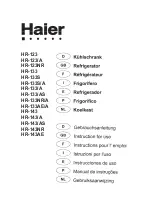 Haier HR-123/A User Manual preview