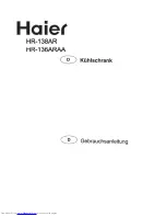 Предварительный просмотр 1 страницы Haier HR-136ARAA (German) Gebrauchsanleitung