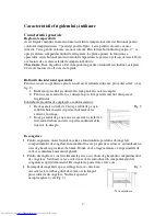 Preview for 8 page of Haier HR-137A (Romanian) Manual De Utilizare