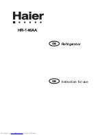 Preview for 1 page of Haier HR-146AA Instructions For Use Manual