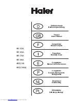 Haier HR-153A User Manual preview