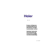 Preview for 1 page of Haier HR-165 Operation Instructions Manual