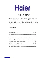 Preview for 10 page of Haier HR-60FW (Romanian) User Manual