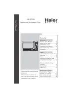 Preview for 1 page of Haier HR-6703D User Manual