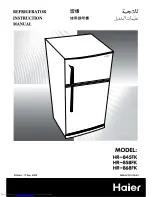 Preview for 1 page of Haier HR-845FK Instruction Manual