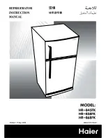 Preview for 1 page of Haier HR-858FK Instruction Manual