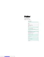 Haier HRB-703MP/S Instructions Manual preview