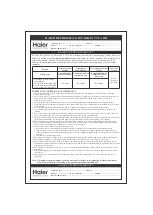 Preview for 13 page of Haier HRD-2423CIS-E User Manual